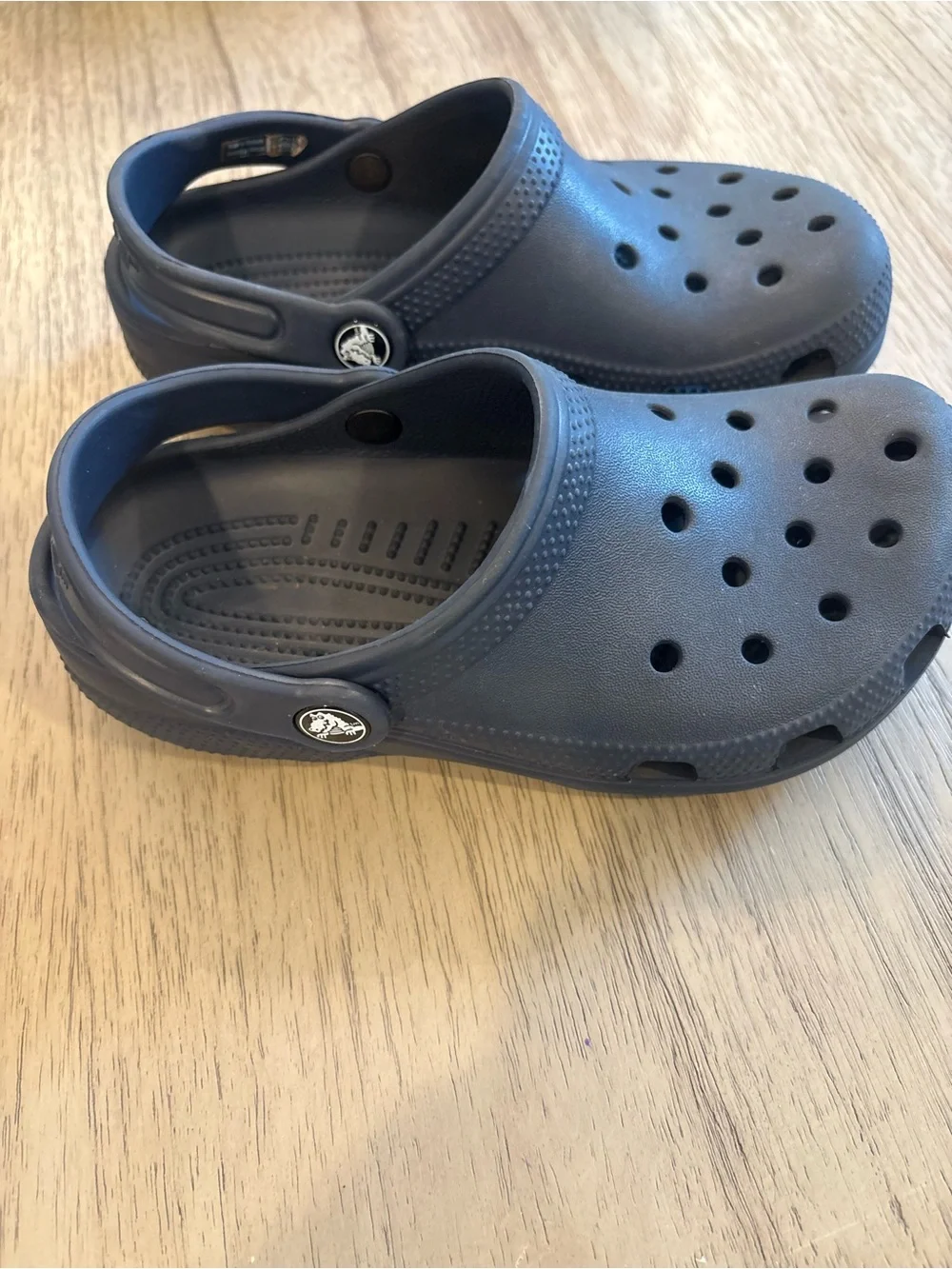 CROCS Kids Classic Clogs in Navy